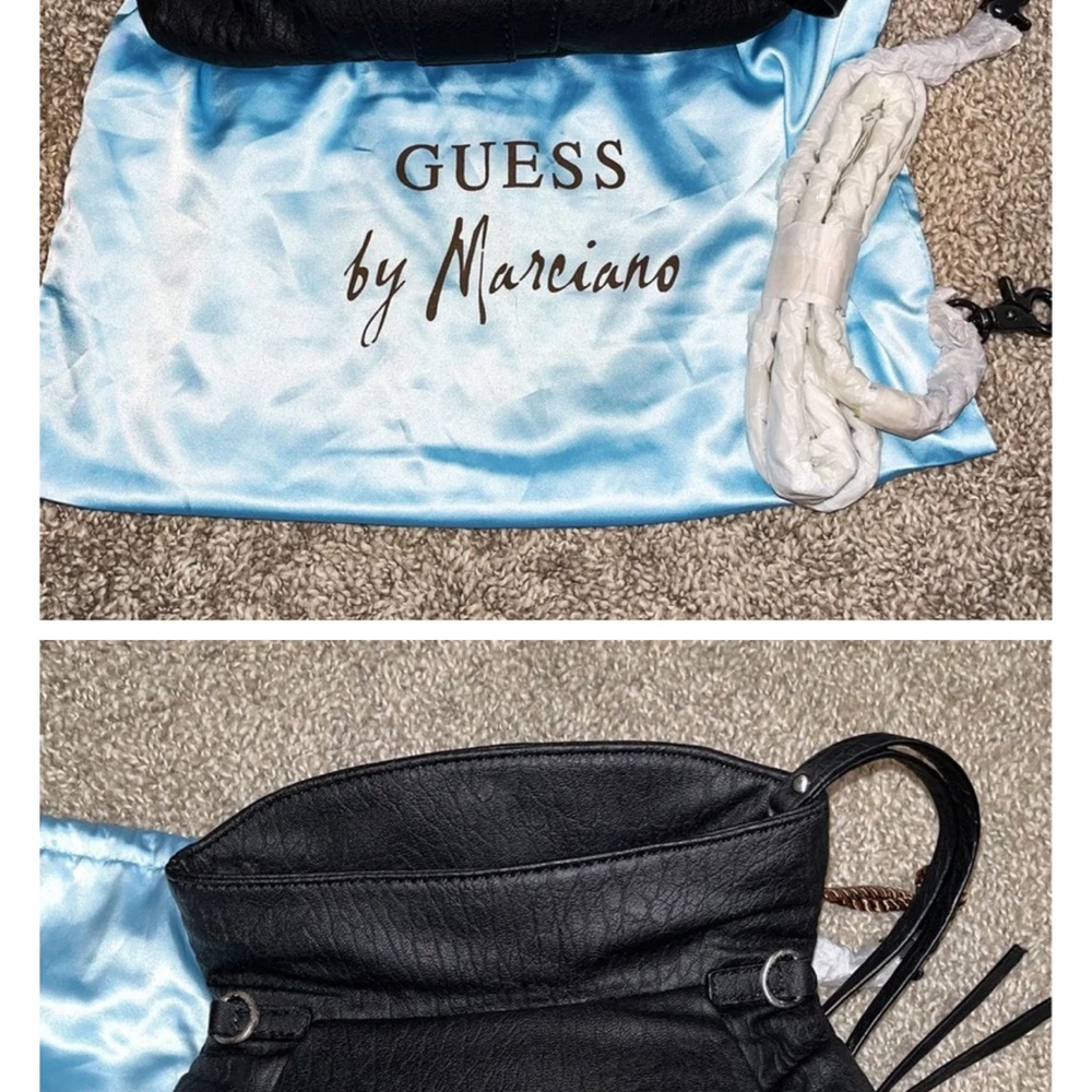 Guess by Marciano Textured Black Clutch